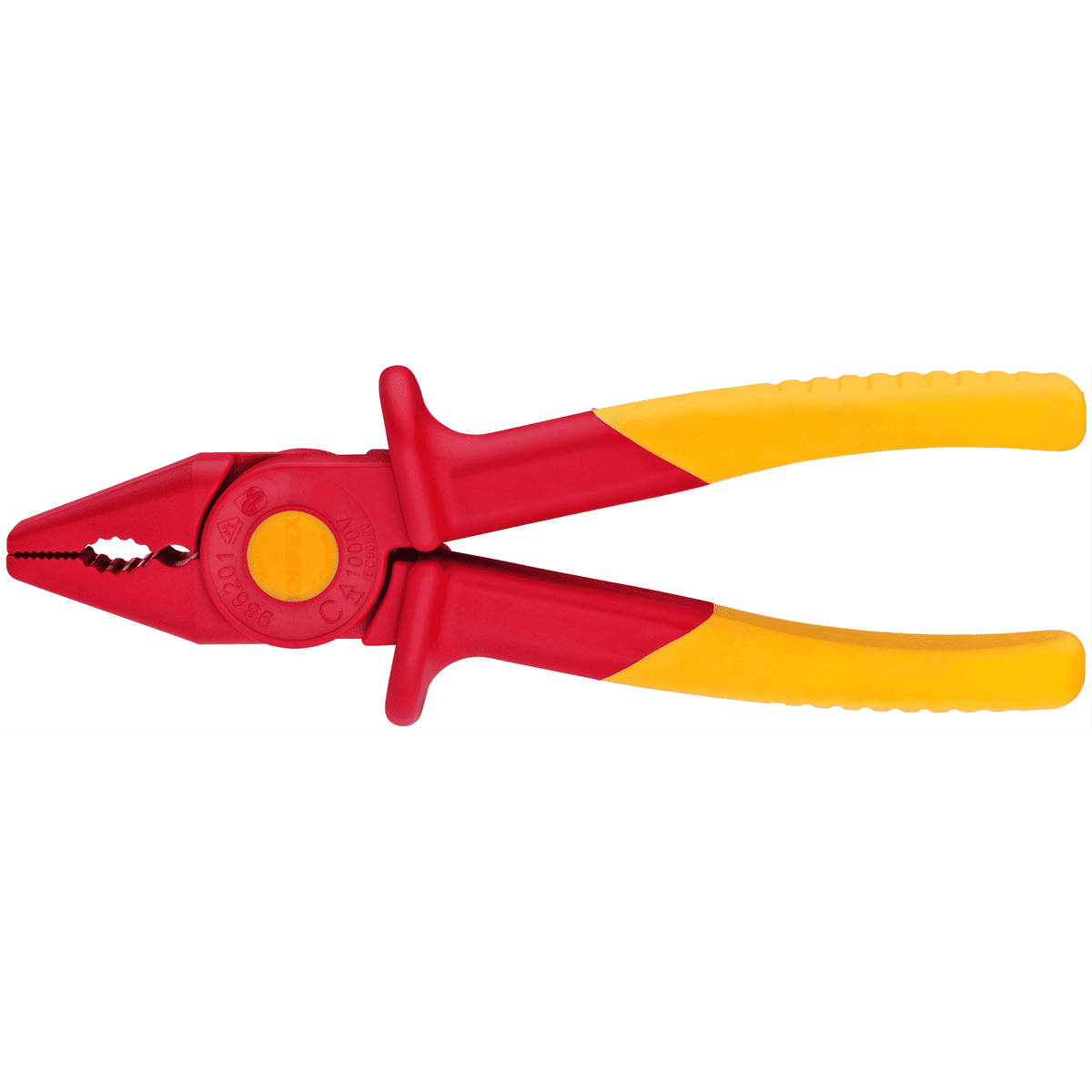 KNIPEX Tools 98 62 01, Snipe Nose Plastic Pliers 1000V Insulated