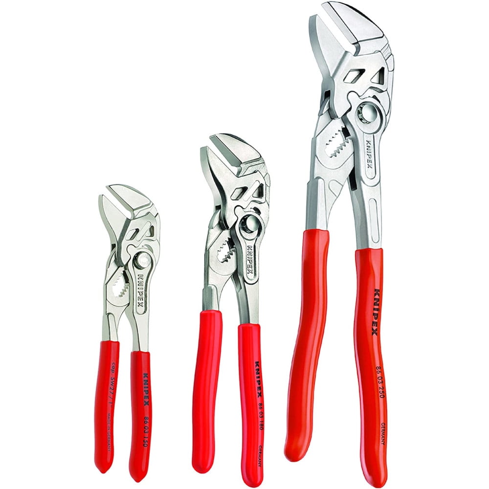KNIPEX Tools 9K 00 80 45 US, Pliers Wrench 6, 7.25, and 10-Inch Set, 3-Piece Sansujyuku sansujyuku.com