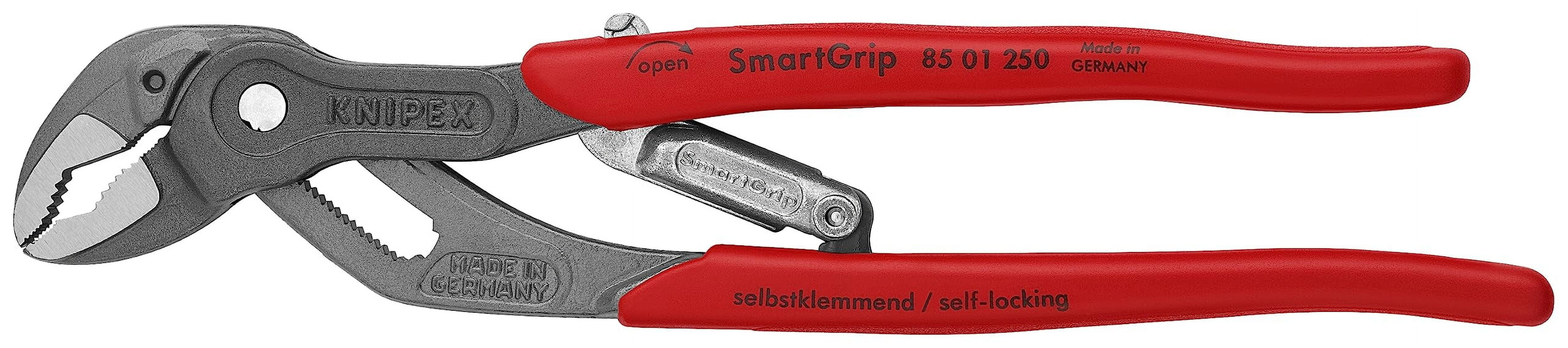 KNIPEX Tools - Auto Adjusting Water Pump Pliers (8501250US), 10 inches, Red C94