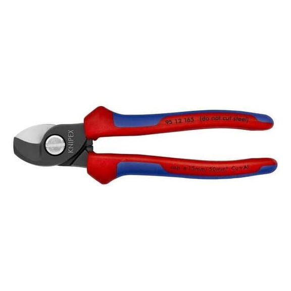 KNIPEX Tools - Cable Shears, Twin Cutting Edge, Multi-Component (9512165SBA)