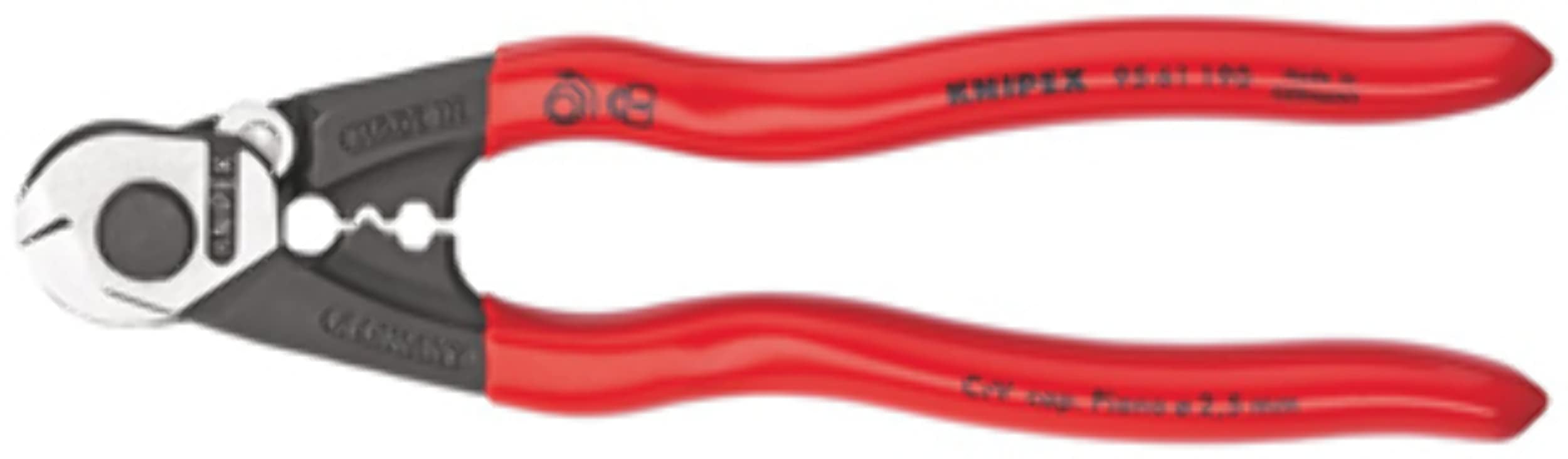 KNIPEX Tools Wire Cutter, Shear Cut, 7-1/2In (9561190) CA2
