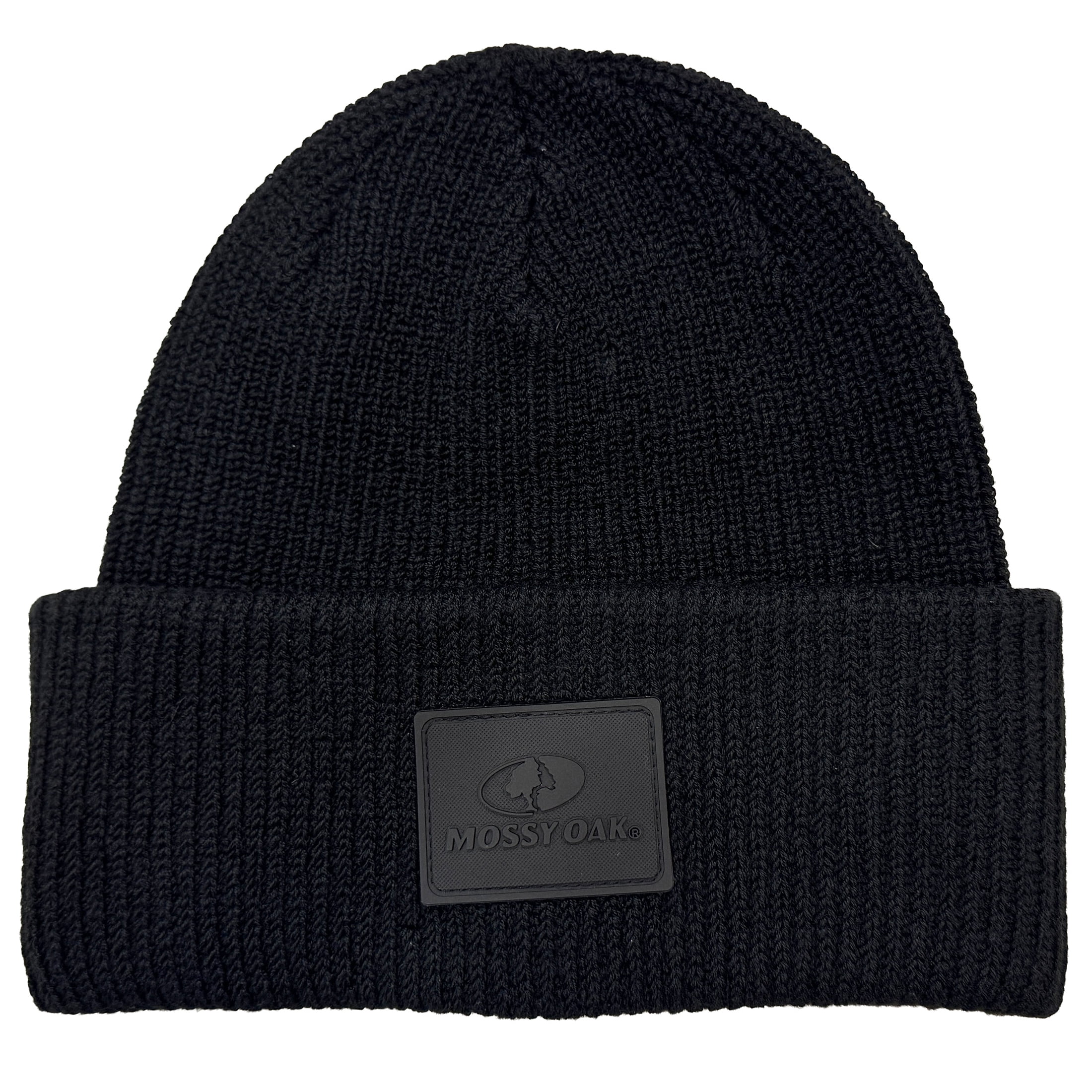 Mossy Oak Knit Cuffed Beanie, Black