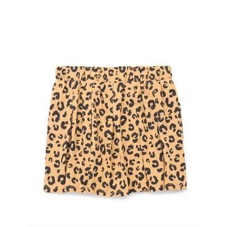 Jean Skirt Leopard Mini Skirt 5t Wonder Nation Toddler Girls Denim
