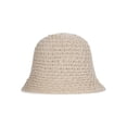 thumbnail image 1 of No Boundaries Textured Stitch Knit Bucket Hat, Women's, Natural, 1 of 3