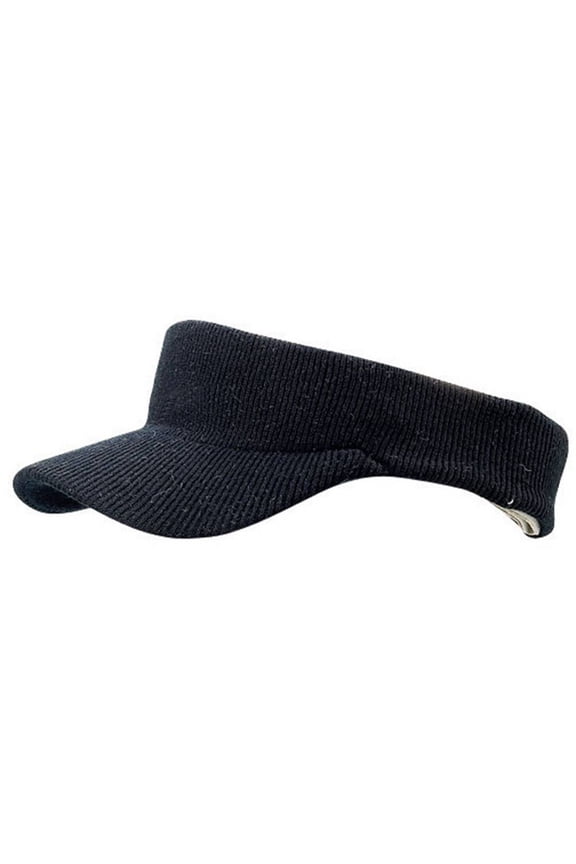 KNITTING VISOR - Black