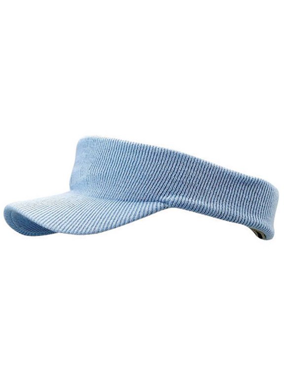 KNITTING VISOR - Sky Blue