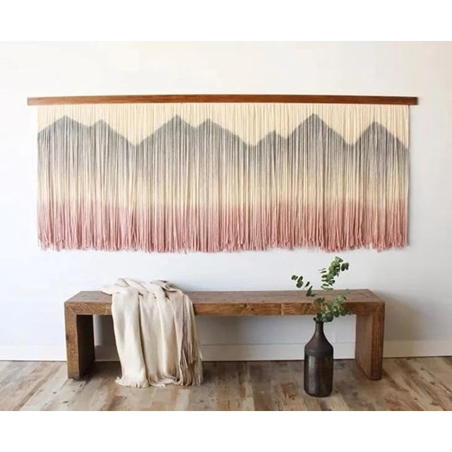 KNITTWORLD Large macrame wall hanging, woven wall hanging modern boho