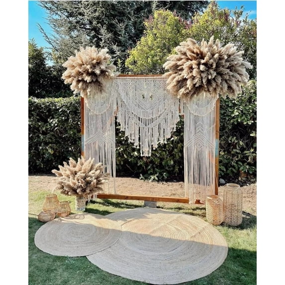 KNITTWORLD Macramé Wedding- Woven Decoration Arch Backdrop Macramé Wall Art Tapestry | LARGE