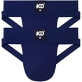 thumbnail image 1 of KNK Organic Cotton Jockstrap Gym Supporter – 3” Waistband, Soft & Durable, Blue S, 1 of 6