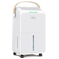 thumbnail image 1 of KNKA Pro Dehumidifier for Home and Basement, MAX 34 Pints Dehumidifier with Drain Hose, Up to 2500 Sq.Ft., Smart Humidity Control, Auto Defrost, Quiet Operation, 24H Timer(Test at 95°F, 90% RH), 1 of 12
