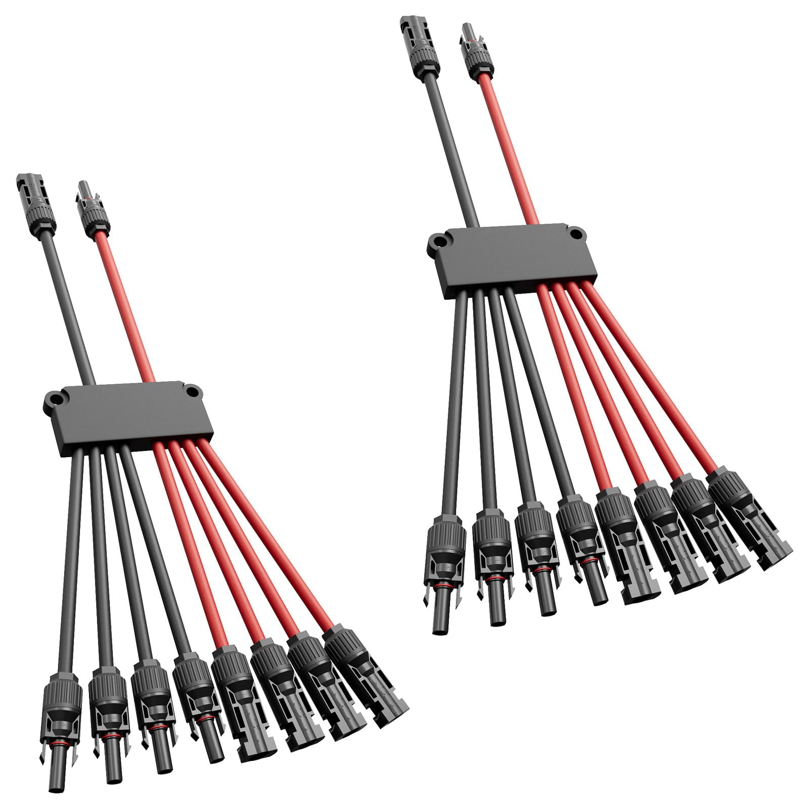 Solar Panel Adapter 4 Pin KNMIPJD 2 Pack Solar Tool-Free Solar Cable Solar Connector for 4 Solar ...