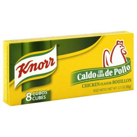 KNORR BOUILLON CUBE HSP CHKN 8C-3.1 OZ -Pack of 24