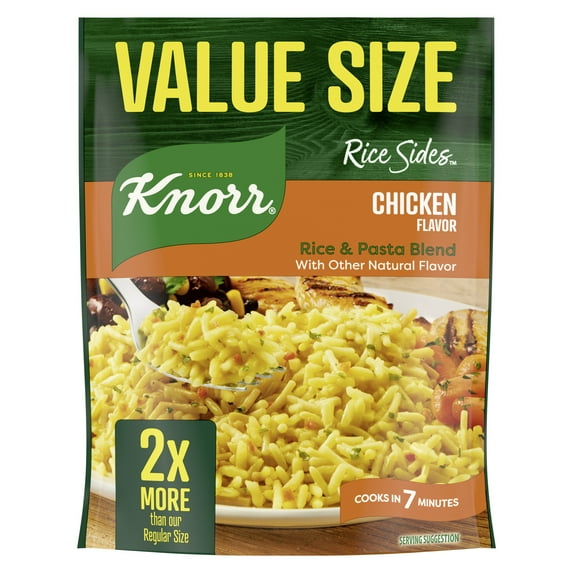 Knorr Rice Sides Chicken Value Size Tasty Rice Side Dish No Artificial Flavors or Preservatives 11.5 oz