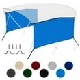 thumbnail image 1 of KNOX 3 Bow Bimini Top Sidewalls for KNOX Bimini Tops for Boats, 600D Solid Canvas Side Blocks with Adjustable Straps, Stainless Steel Mounting Hardware, 60"L x 26"H, Pacific Blue, 1 of 6