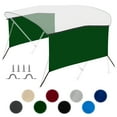 thumbnail image 1 of KNOX 3 Bow Bimini Top Sidewalls for KNOX Bimini Tops for Boats, 600D Solid Canvas Side Blocks with Adjustable Straps, Stainless Steel Mounting Hardware, 60"L x 26"H, Hunter Green, 1 of 6