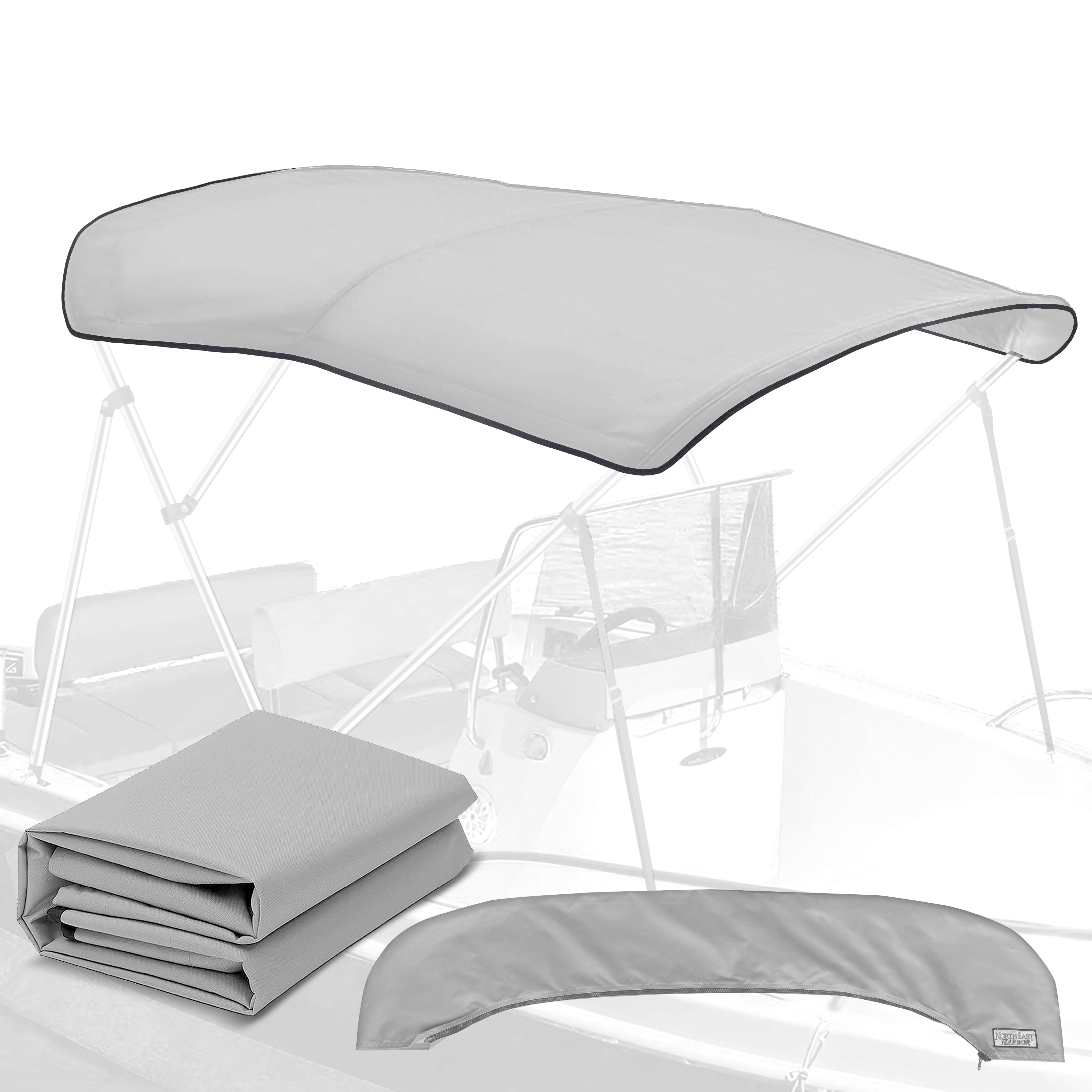 KNOX 3Bow Bimini Top Universal Replacement Canvas Cover, 900D Marine