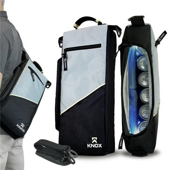 KNOX Golf Cooler Bag, Dedicated Ice Pack Pocket with XL-Storage Capacity, Keeps Drinks Cold Up To 8-Hours, Waterproof & Leakproof Golf Bag Cooler Design, Insulated Golf Cooler Sleeve, 8-Can Capacity