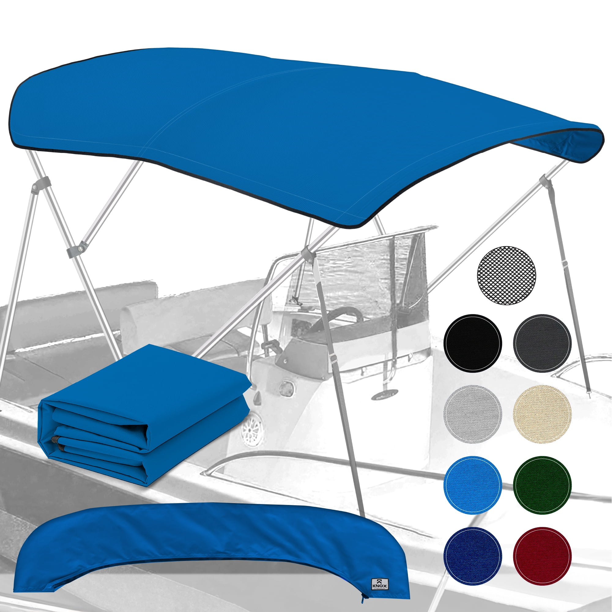 KNOX Universal 3 Bow Bimini Top Replacement Canvas, Bimini Top Canvas
