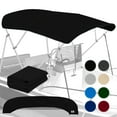 thumbnail image 1 of KNOX Universal 4 Bow Bimini Top Replacement Canvas, Bimini Top Canvas Only with Zip-On Storage Boot, 600D Marine Grade, Waterproof, Fadeproof Sun Shade Boat Canopy, No Frame, 79-84"W, Black, 1 of 7