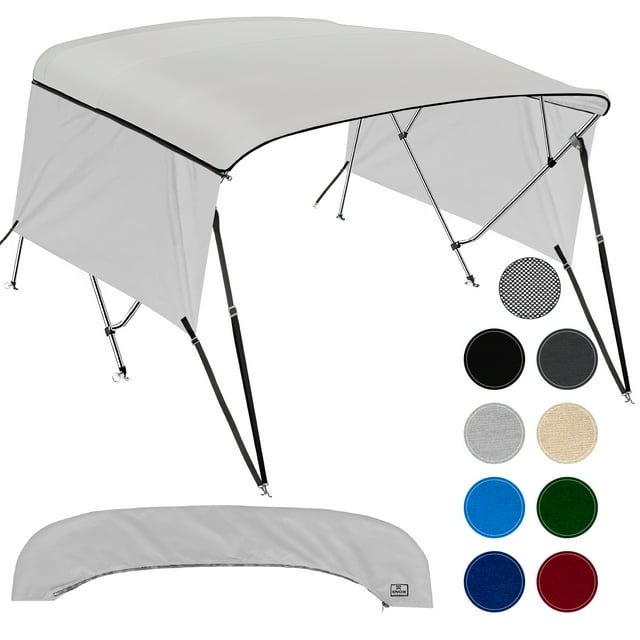 KNOX Universal 4Bow Bimini Tops for Boats Cover Side Walls, Support