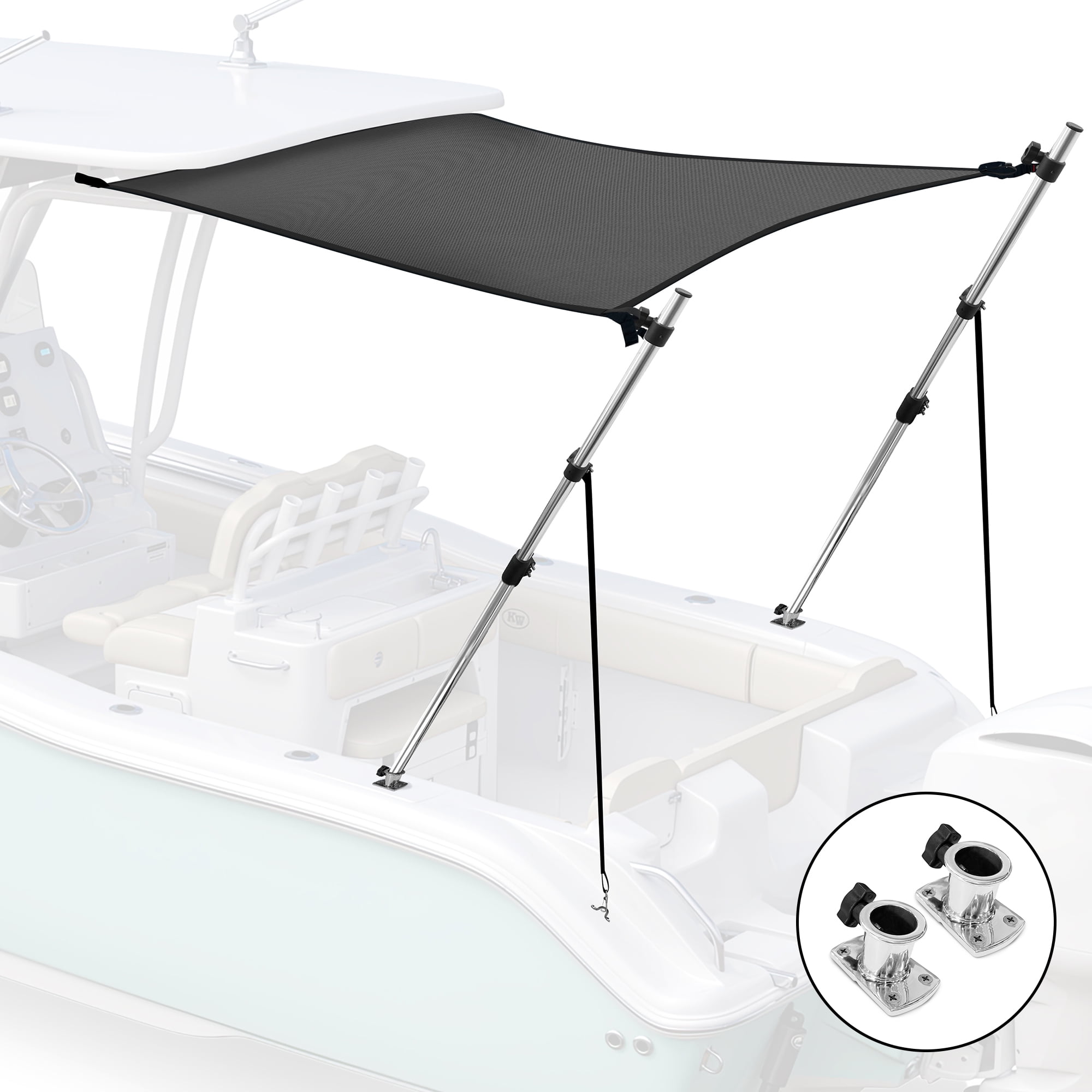 KNOX Universal TTop Extension Bimini Tops for Boats Sun Shade Kit