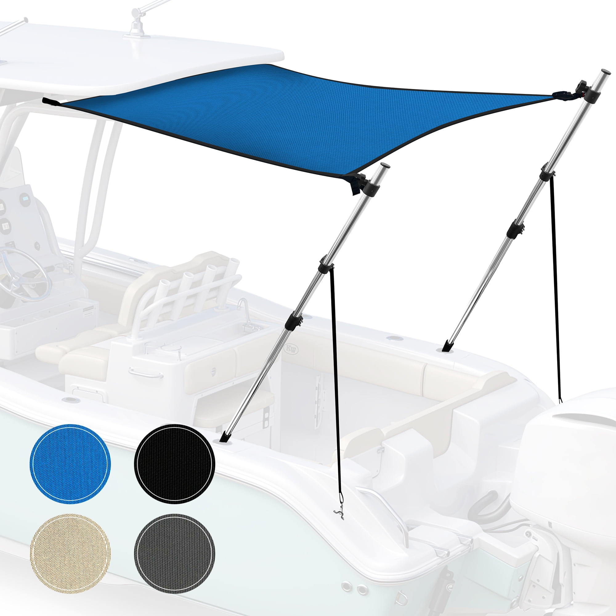 KNOX Universal T-Top Extension Bimini Tops for Boats Sun Shade Kit