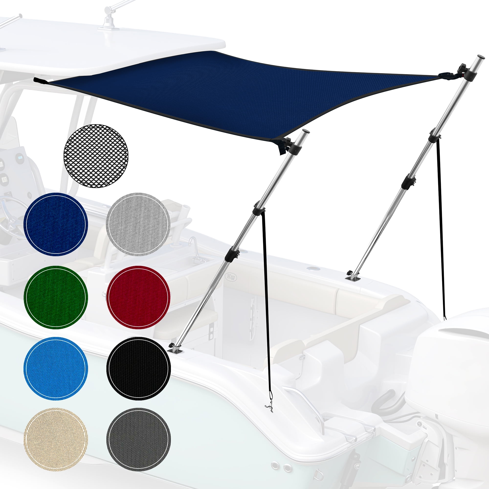 KNOX Universal TTop Shade Extension for Bimini Tops for Boats, Sun