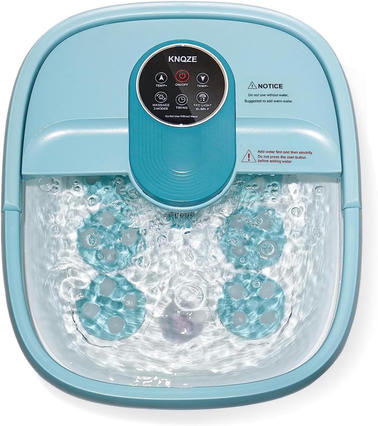 KNQZE Collapsible Foot Spa Electric Rotary Massage, Foot Bath with Heat