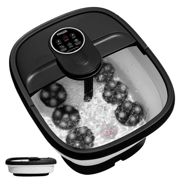 KNQZE Motorized Collapsible Foot Spa Bath Electric Foot Bath Massager