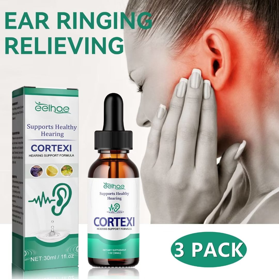 KNing 3 Pack Cortexi Ear Drops Cortexi Hearing Support Drops
