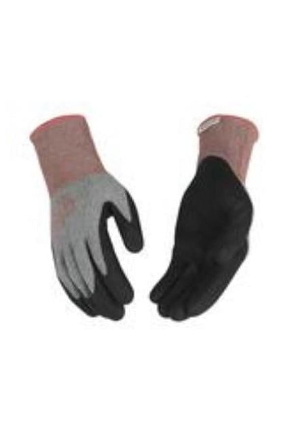 105875 Womens Heather Nylon Gloves, Gray - Small