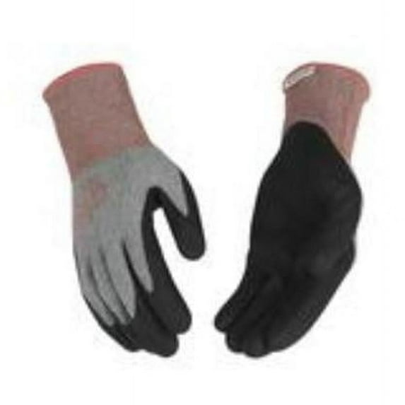 KO International 105875 Womens Heather Nylon Gloves, Gray - Small