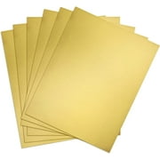 Koala Metallic Gold Sticker Paper for Inkjet and Laser Printers, 20 Sheets 8.5x11 Inch, Work with Cutting Machine