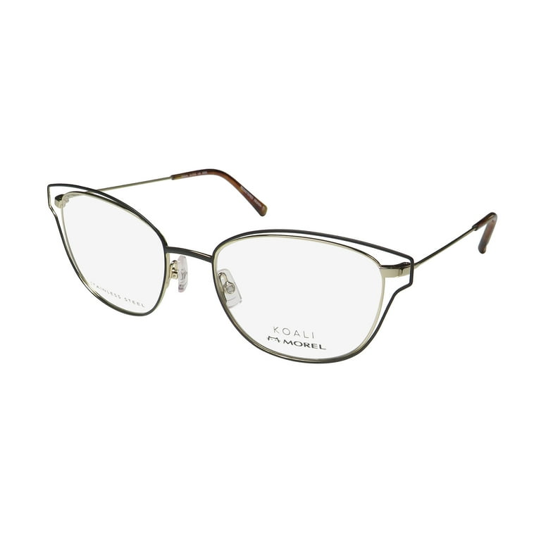 KOALI 20060K DOUBLE RIM UNIQUELY SHAPED LENSES EUROPEAN EYEGLASS