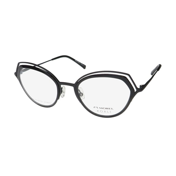 KOALI 20080K CAT EYE EYEGLASS FRAME/GLASSES STAINLESS STEEL MADE IN FRANCE RETRO