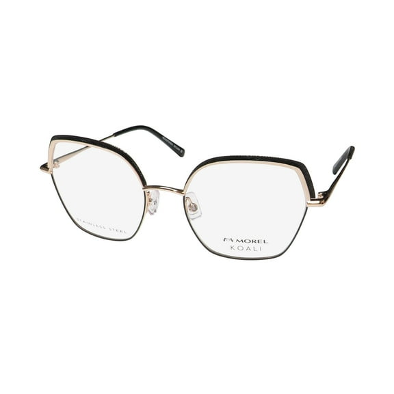 KOALI 20110K EYEGLASS FRAME/EYEWEAR STAINLESS STEEL OVERSIZED LENSES FRENCH RARE