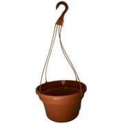 KOBA 12" Large Terra-Cotta Plastic Hanging Basket, Qty. 10