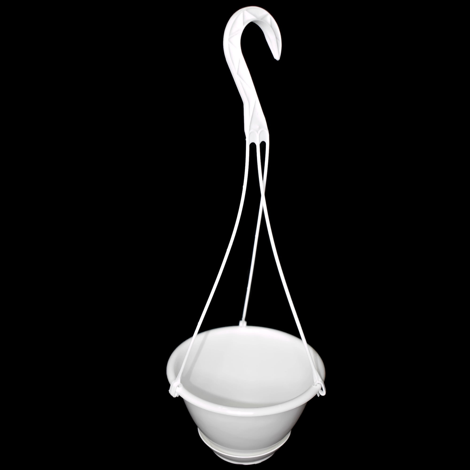 KOBA 6" Mini Round Hanging Planter with Saucer, 10 Count