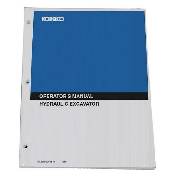 KOBELCO K905,K905LC Excavator Operator's Owners Operation & Maintenance Manual - Part Number # S2LP1004E