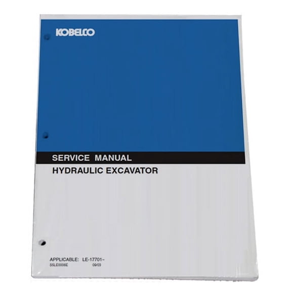 KOBELCO MD240BLC Excavator Workshop Repair Service Manual - Part Number # S5LL0001E
