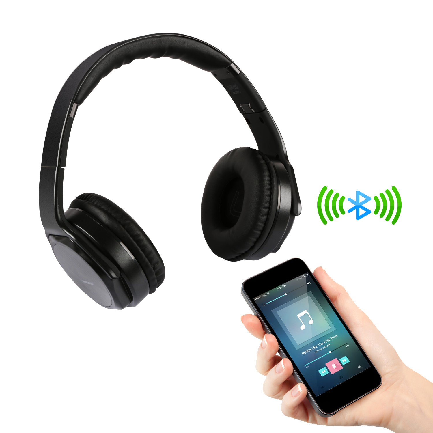 KOCASO HP-530 [Wireless / Foldable] Headphones With Built-in Speaker Mode - image 1 of 9