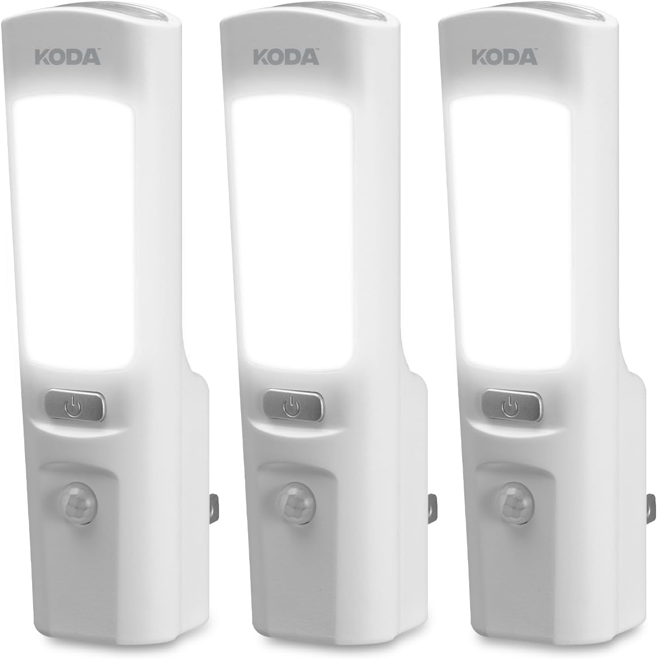 KODA LED Power Failure Nightlight / Flashlight (3Pack) 3in1 Plug Into Wall Functionality