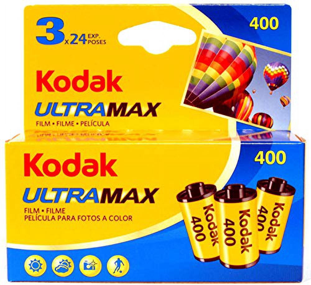 Kodak, Ultra Max 400 Film, 6034052, Blue/Yellow, 3 Rolls - Walmart.com
