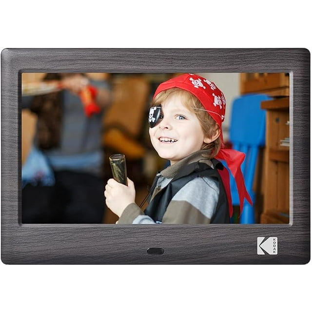 KODAK 7 Inch Wood Digital Picture Frame with Remote Control，Wood
