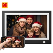 KODAK FHD Digital Photo Frame，11.6-inch Wood Tone Frame with Wi-Fi Enabled，Black