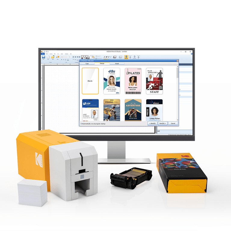 KODAK ID200S Photo ID Card Printer, Easy to Use, Convenient Design