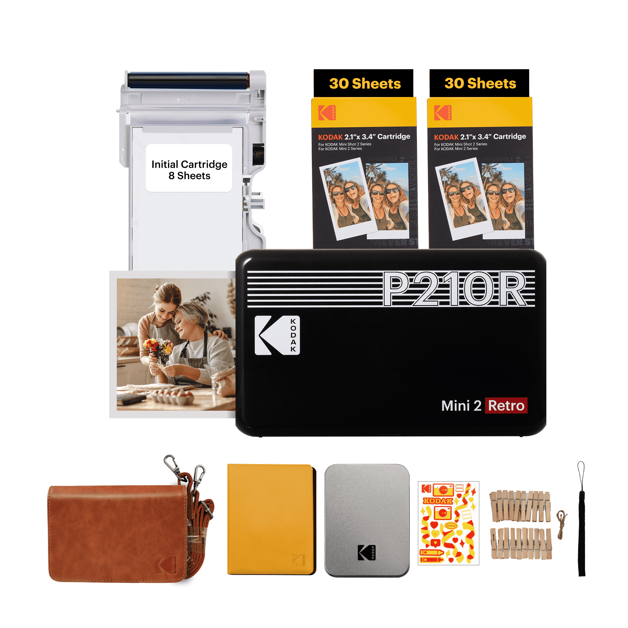 Kodak Mini 2 Retro ポータブルプリンター Amazon.com : KODAK Mini 2 Retro 4PASS Portable Photo Printer