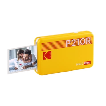 KODAK Mini 2 Retro 4PASS Portable Photo Printer (2.1x3.4 inches) 8 Sheets, Yellow