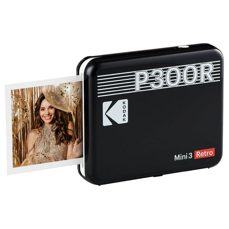 KODAK Mini Shot 3 Retro 4PASS 2-in-1 Instant Digital Camera and Photo  Printer (3x3 inches) + 68 Sheets Cartridge Bundle, Yellow