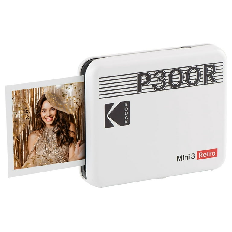 Kodak Mini Shot 3 Square Retro Instant Camera and Printer White C300RW 